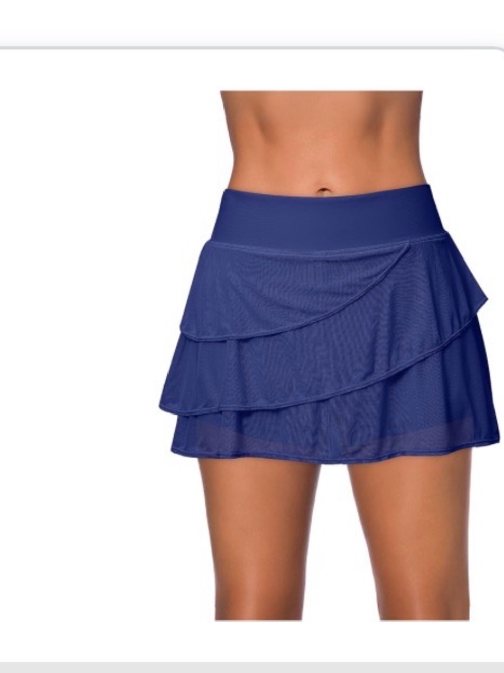 Bathing suit skirt blue ruffle mediu - Picture 5 of 6